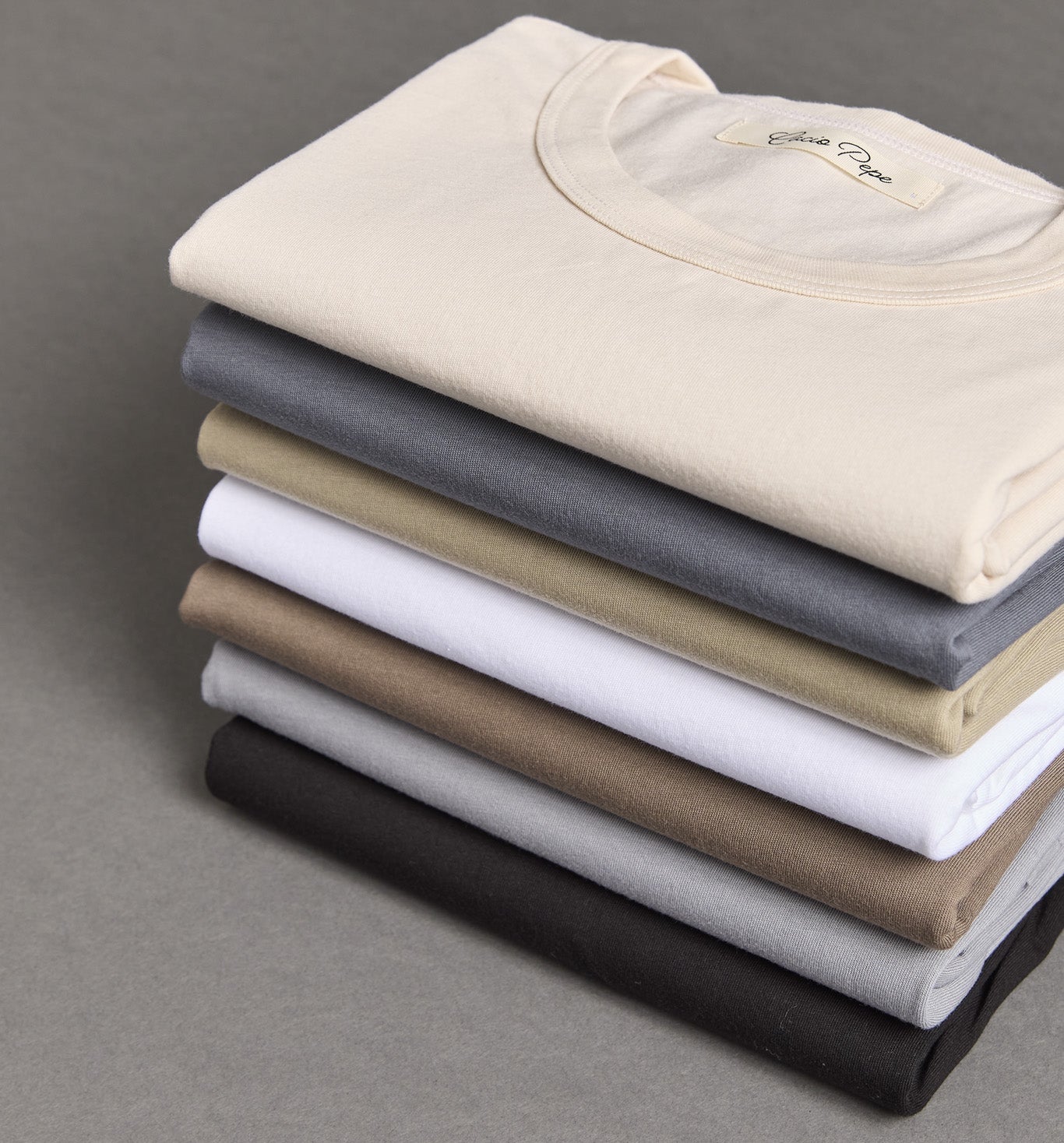 Organic Cotton Camisa Crew Bronzo