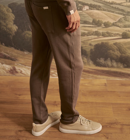 Organic Cotton Chino Sweatpant Bronzo