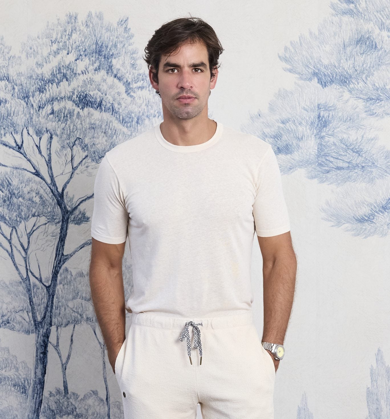 Organic Hemp Cotton Camisa Crew Pasta