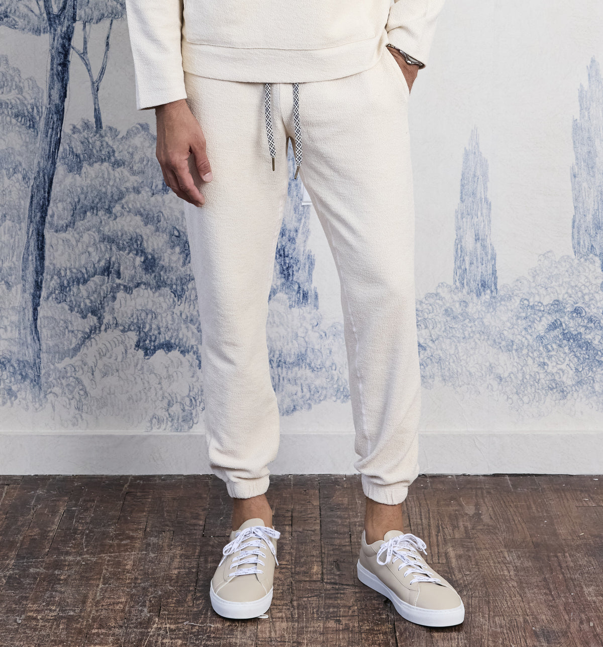 Organic Cotton Reverso Terry Sweatpant Pasta