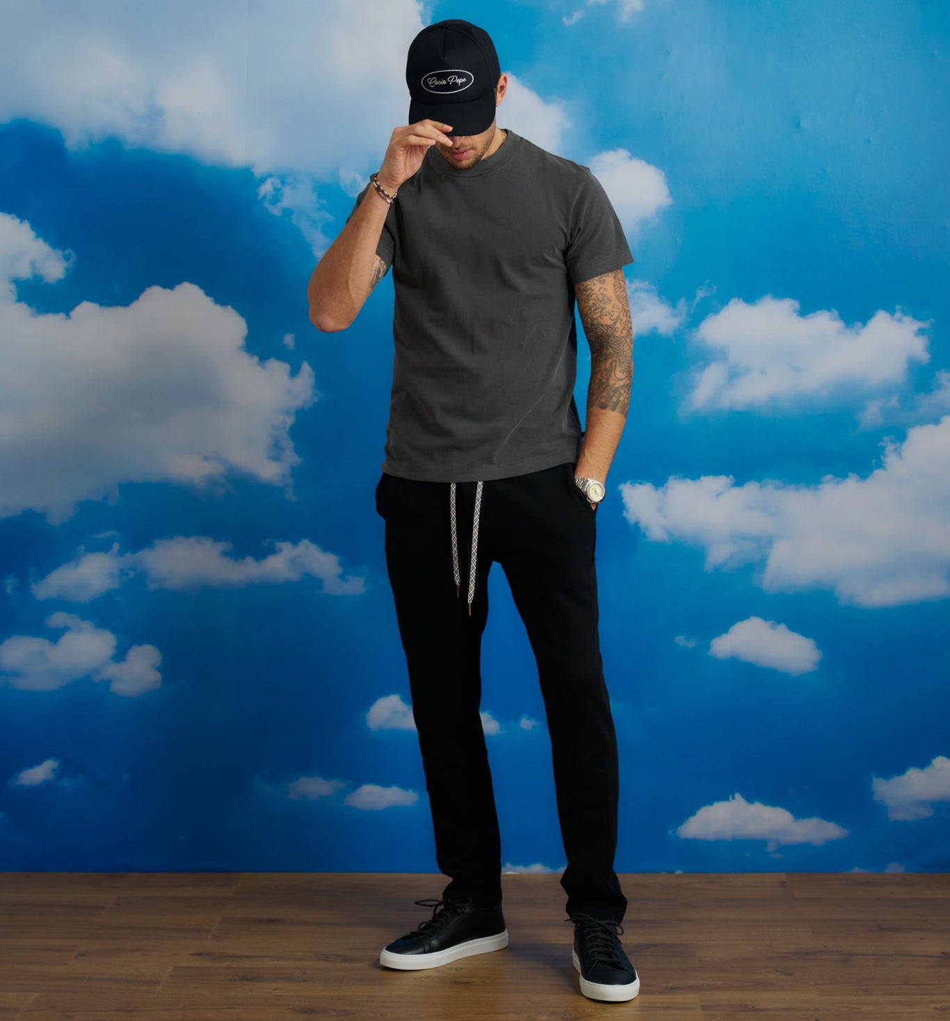 Organic Cotton Standard Patina Crew Black