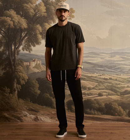 Recycled Poly 89 Crew Black