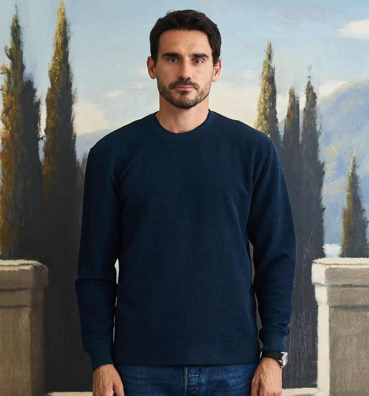 Organic Cotton Reverso Terry Classico Sweatshirt Honey