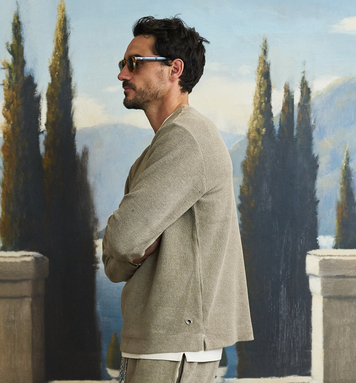 Organic Cotton Reverso Terry Classico Sweatshirt Honey