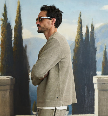 Organic Cotton Reverso Terry Classico Sweatshirt Honey