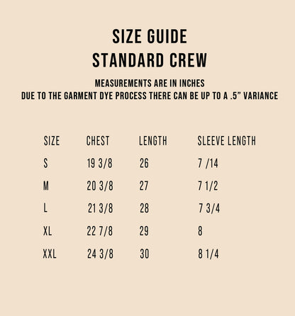 Organic Cotton Standard Patina Crew Bronzo