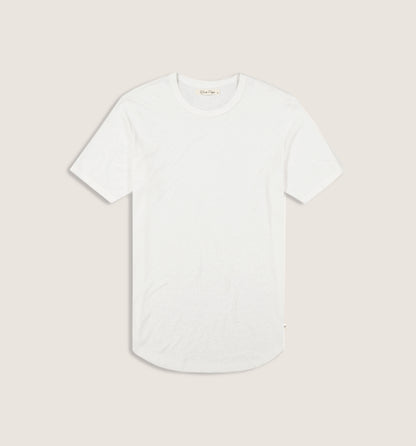 Organic Hemp Cotton Camisa Crew White