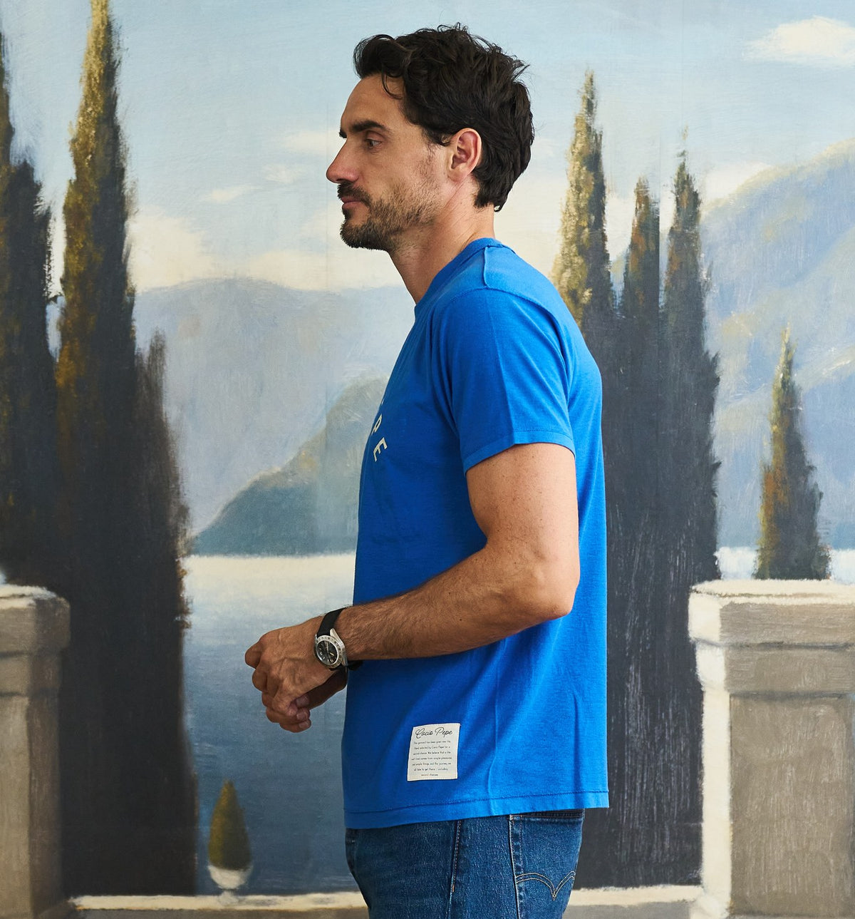 Vintage Arch Logo Tee Royal
