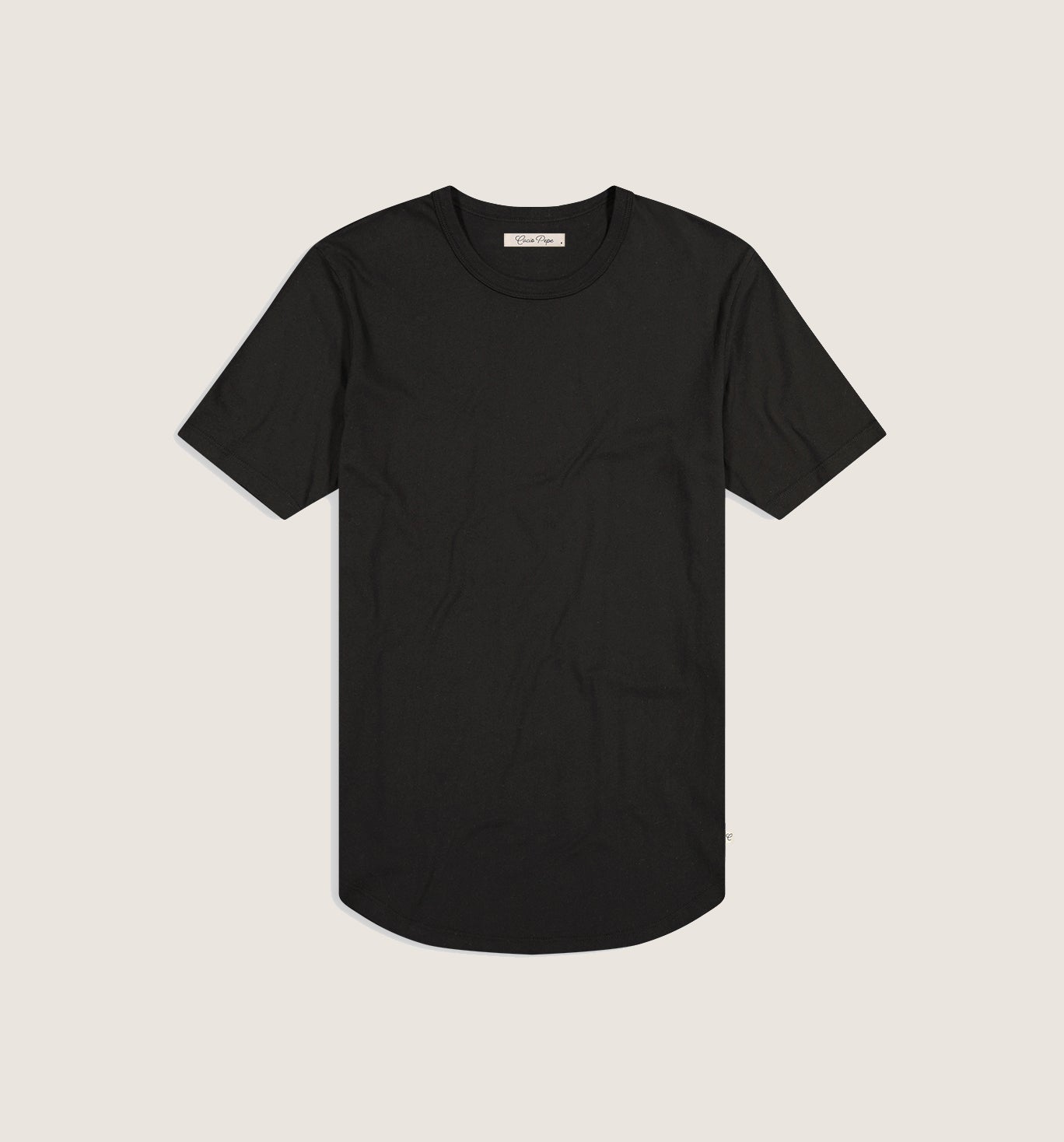 Organic Cotton Camisa Crew Black