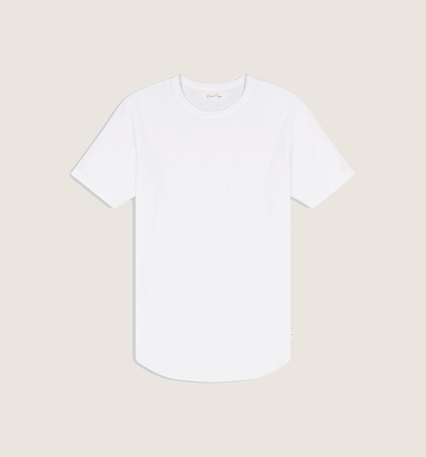 Organic Cotton Inside Out Camisa Crew White