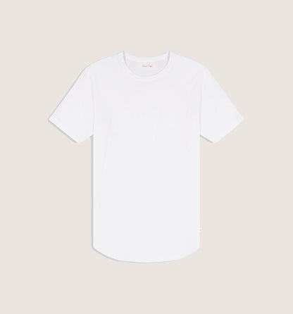 Organic Cotton Inside Out Camisa Crew White