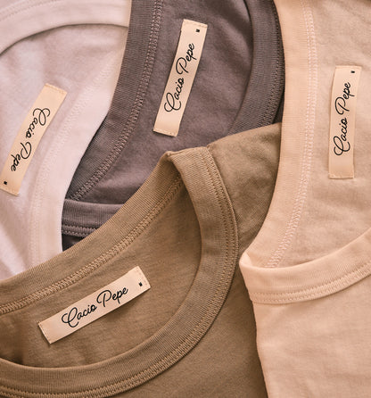 Organic Cotton Camisa Crew Pasta