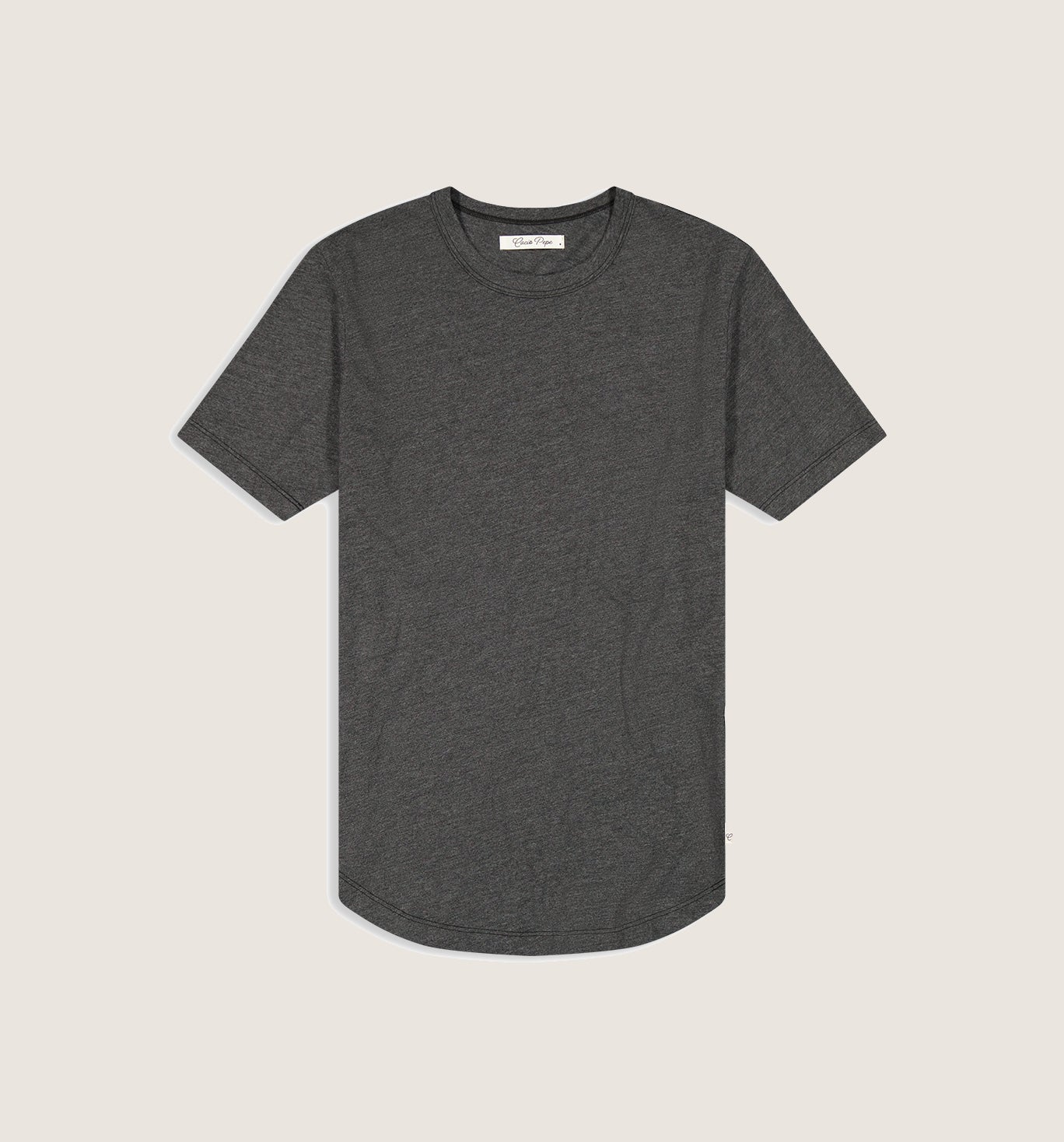 Recycled Poly Blend Camisa Crew Black