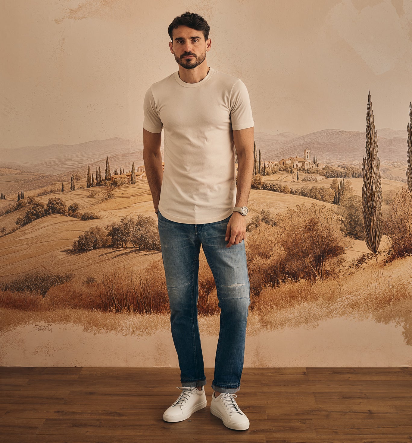 Recycled Poly Blend Camisa Crew Pasta