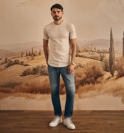 Recycled Poly Blend Camisa Crew Pasta