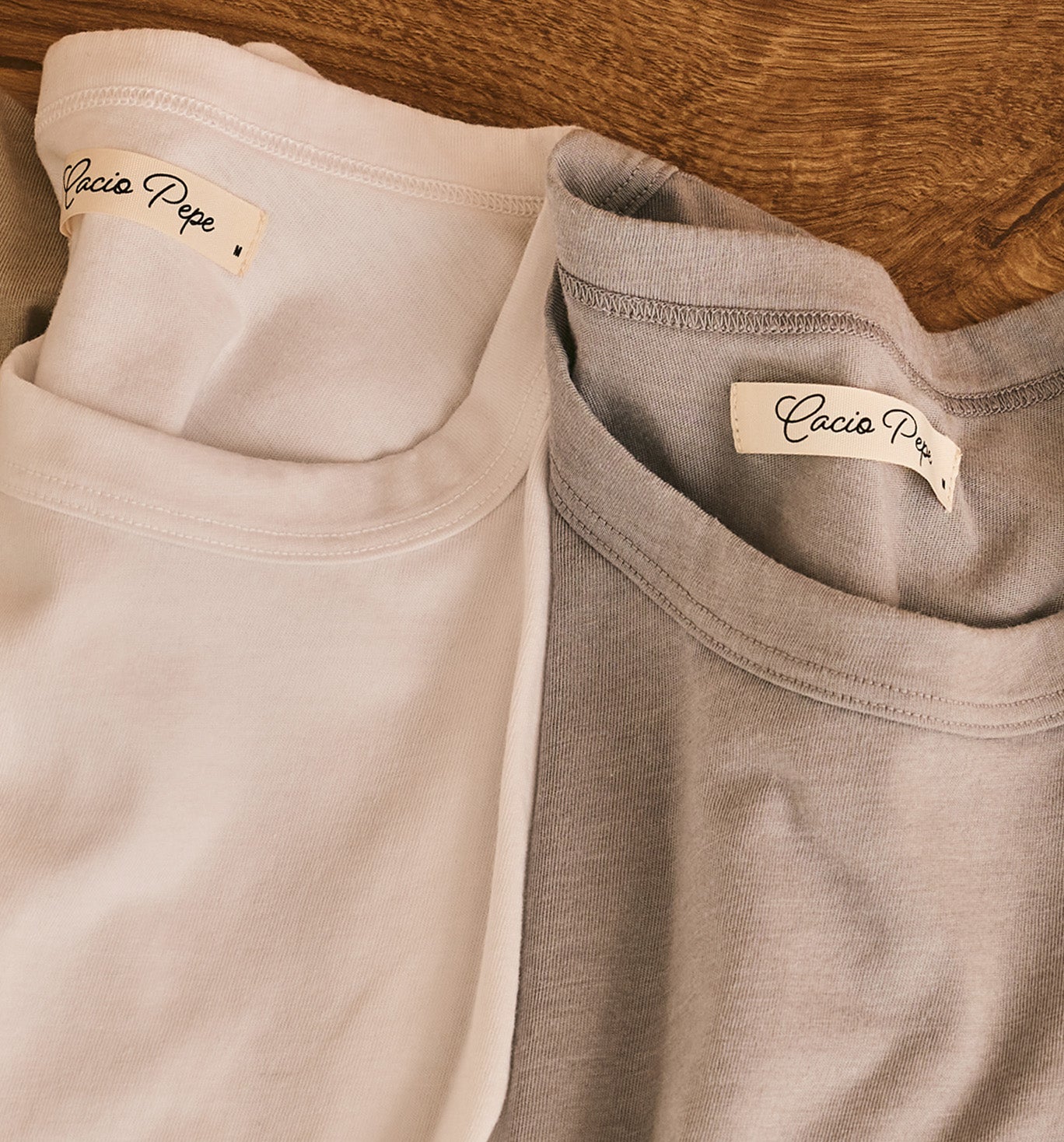 Recycled Poly Blend Camisa Crew White