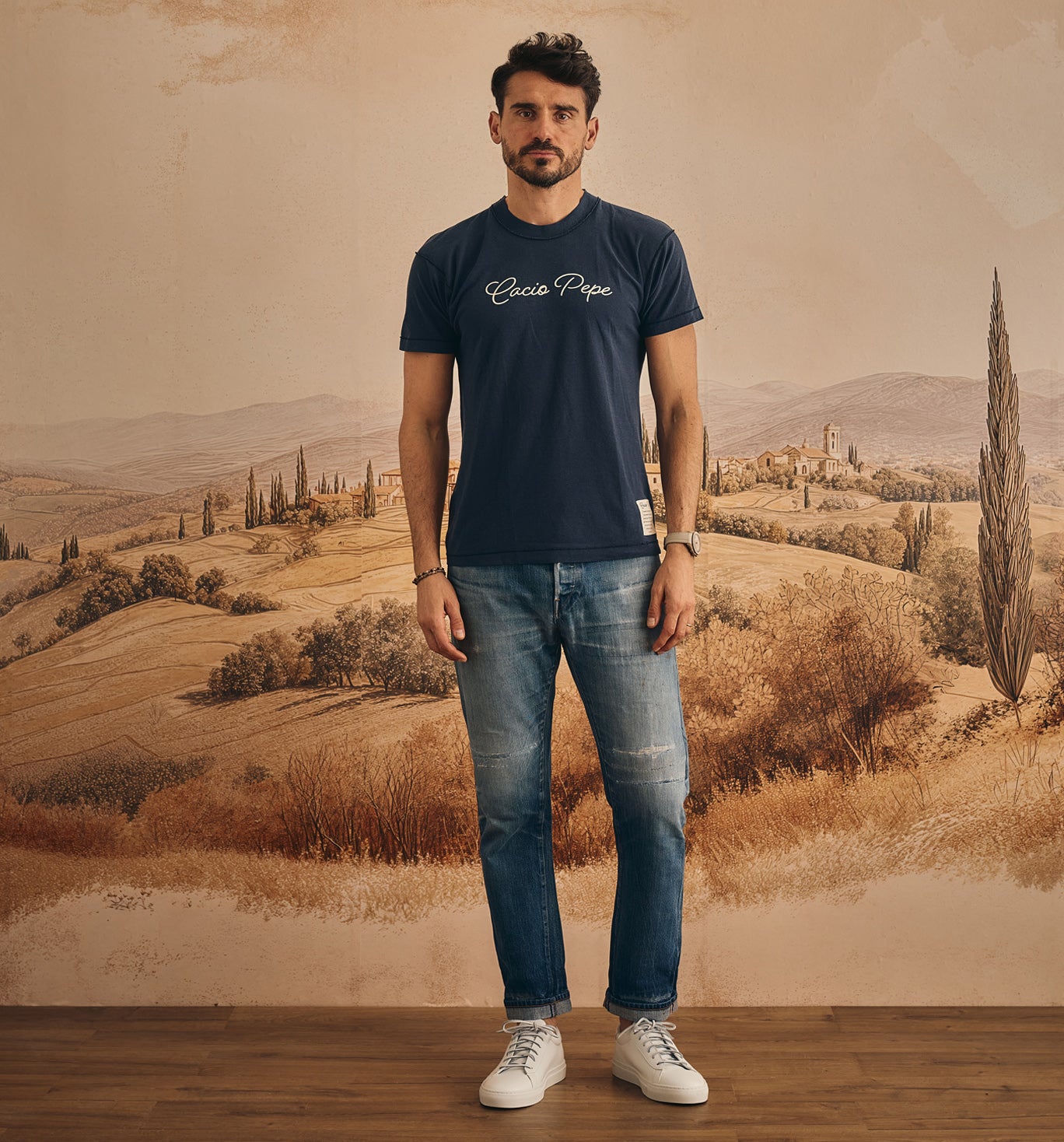 Vintage Logo Tee Navy