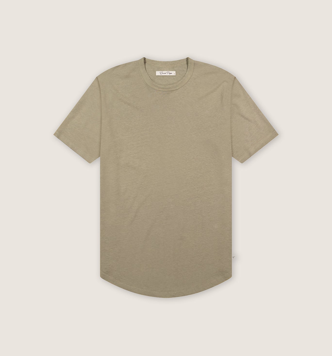Organic Hemp Cotton Camisa Crew Honey