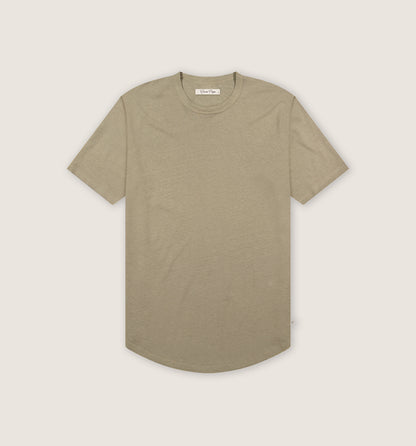 Organic Hemp Cotton Camisa Crew Honey
